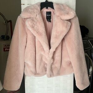 Women's Soft Pink Teddy Jacket
